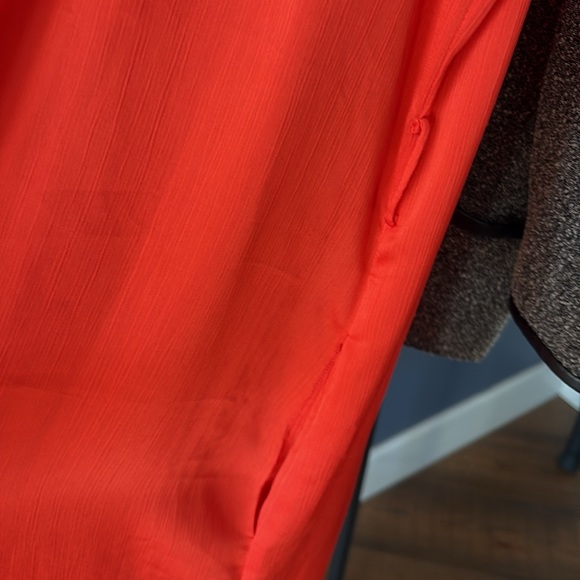 DVF Diane von Furstenberg Kassie Spicy Orange shirtdress dress 10 - Picture 5 of 9